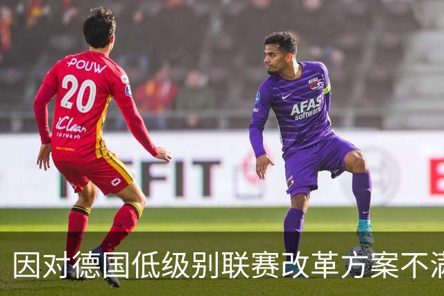 因对德国低级别联赛改革方案不满，大量球迷打出横幅进行抗议